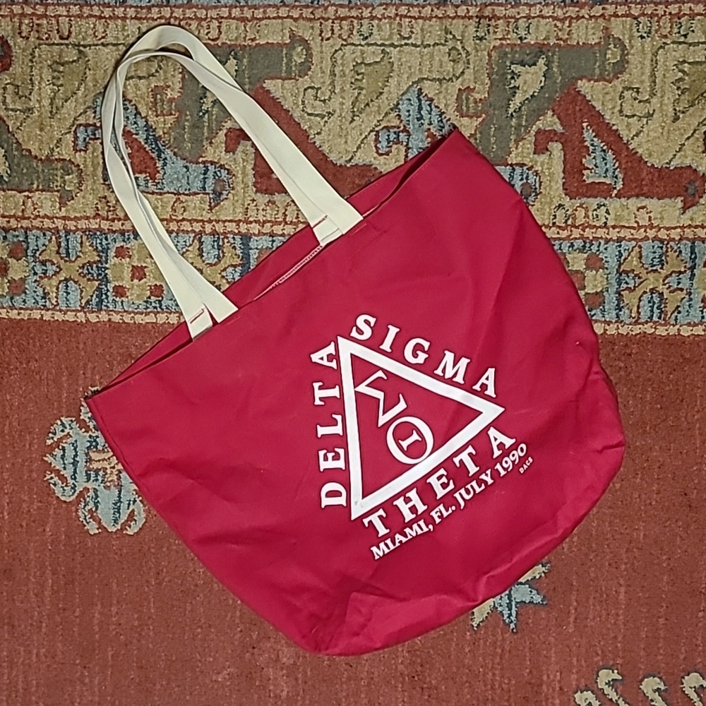 VINTAGE 1990 DELTA SIGMA THETA TOTE BAG